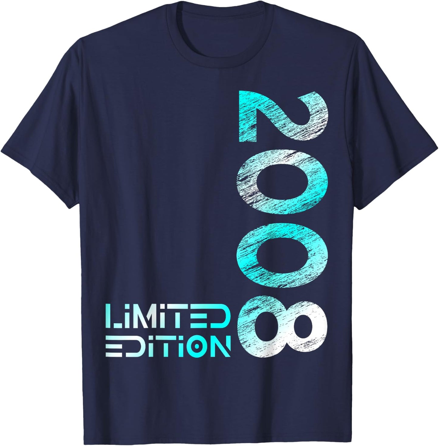 18. Geburtstag Limited Edition Jahrgang 2008 Junge Mädchen T-Shirt - T-Shirt | Navy