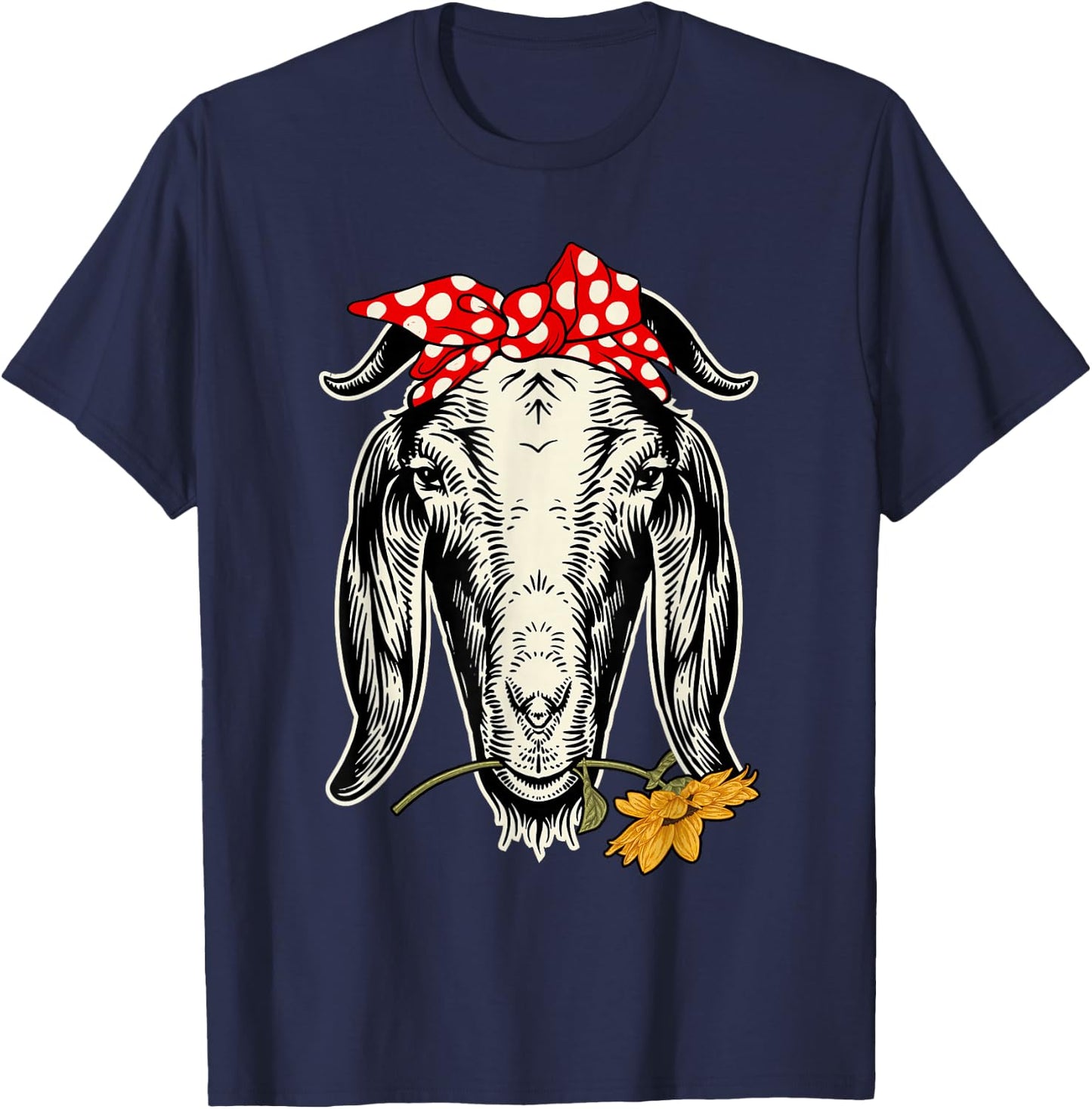 Bandana Goat - Farm Animal Whisperer Farmer Rancher Farming T-Shirt - T-Shirt | Navy
