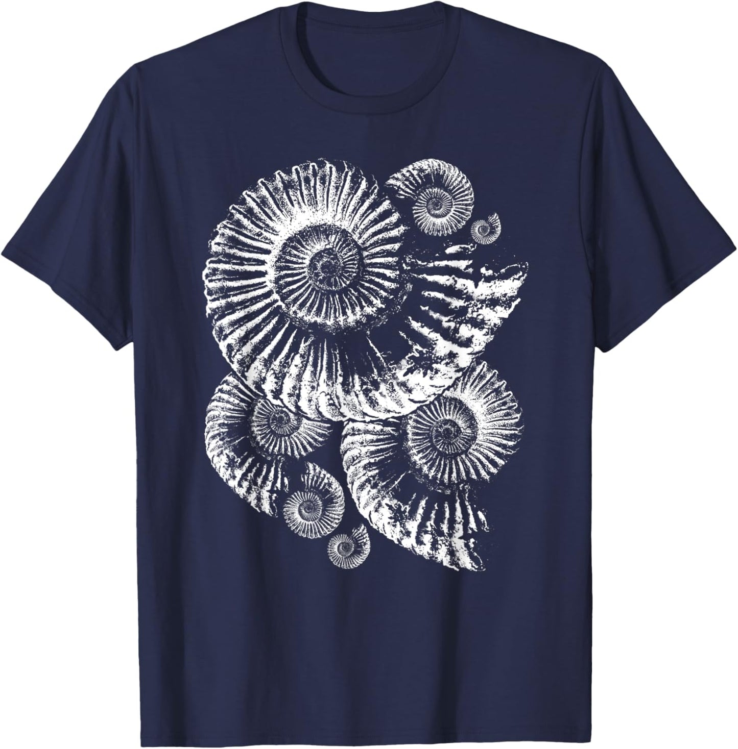 Ammonite - ideal Gift fossil collectors T-Shirt - T-Shirt | Navy