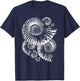 Ammonite - ideal Gift fossil collectors T-Shirt - T-Shirt | Navy