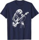 Sloth Playing Bass Guitar Funny Bass Player Bassist Sloth T-Shirt - T-Shirt | Navy