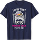 Livin' That Monster Truck Mama Life Monster Truck Mom T-Shirt - T-Shirt | Navy