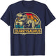 Quirkysaurus T Rex Dinosaur Quirky Saurus Family Matching T-Shirt - T-Shirt | Navy