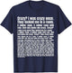 Crazy? I was Crazy Once. Funny Meme T-Shirt - T-Shirt | Navy