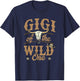 Gigi of The Wild One Cowboy Western Rodeo Party Matching T-Shirt - T-Shirt | Navy
