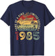 Awesome Since October 1985 Vintage Birthday Gift Men Women T-Shirt - T-Shirt | Navy