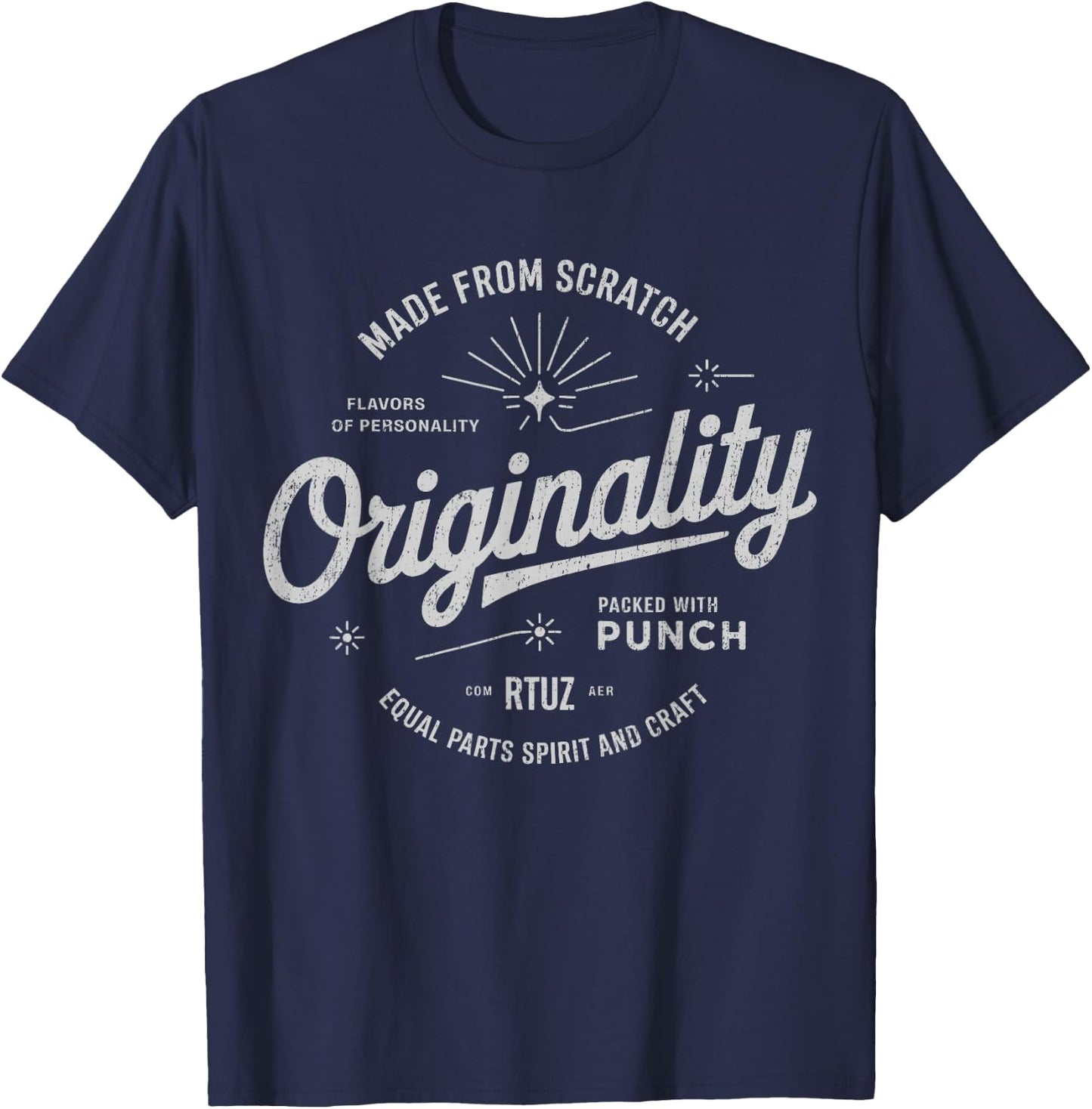 Modern Hip Hop Y2K Vintage Hipster Edgy Urban Streetwear T-Shirt - T-Shirt | Navy