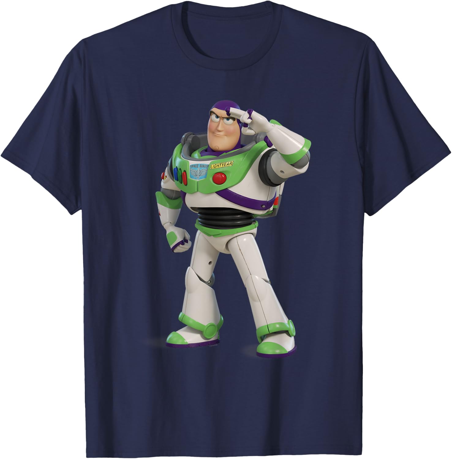 Toy Story Buzz Lightyear Standing T-Shirt - T-Shirt | Navy