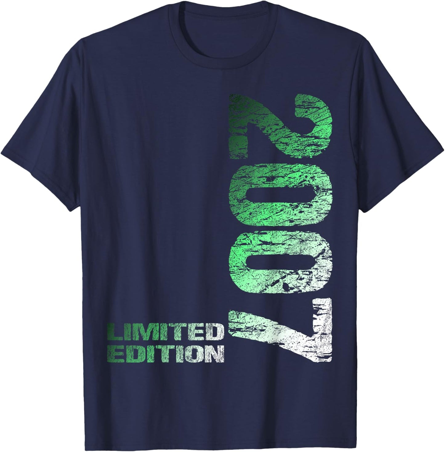 16th Birthday 2007 Limited Edition Boy Girl , black T-Shirt - T-Shirt | Navy