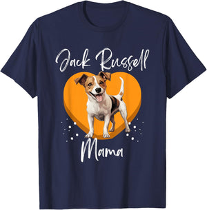 Jack Russell Terrier Dog Jack Russel Mama T-Shirt - T-Shirt | Navy