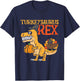 Turkeysaurus Rex Dab Turkey Dino Toddler Boys Thanksgiving T-Shirt - T-Shirt | Navy