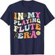 In My Playing Flute Era, Groovy Flute Players T-Shirt - T-Shirt | Navy