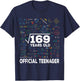 Square Root Of 169 13 Years Old Official Teenager Birthday T-Shirt - T-Shirt | Navy