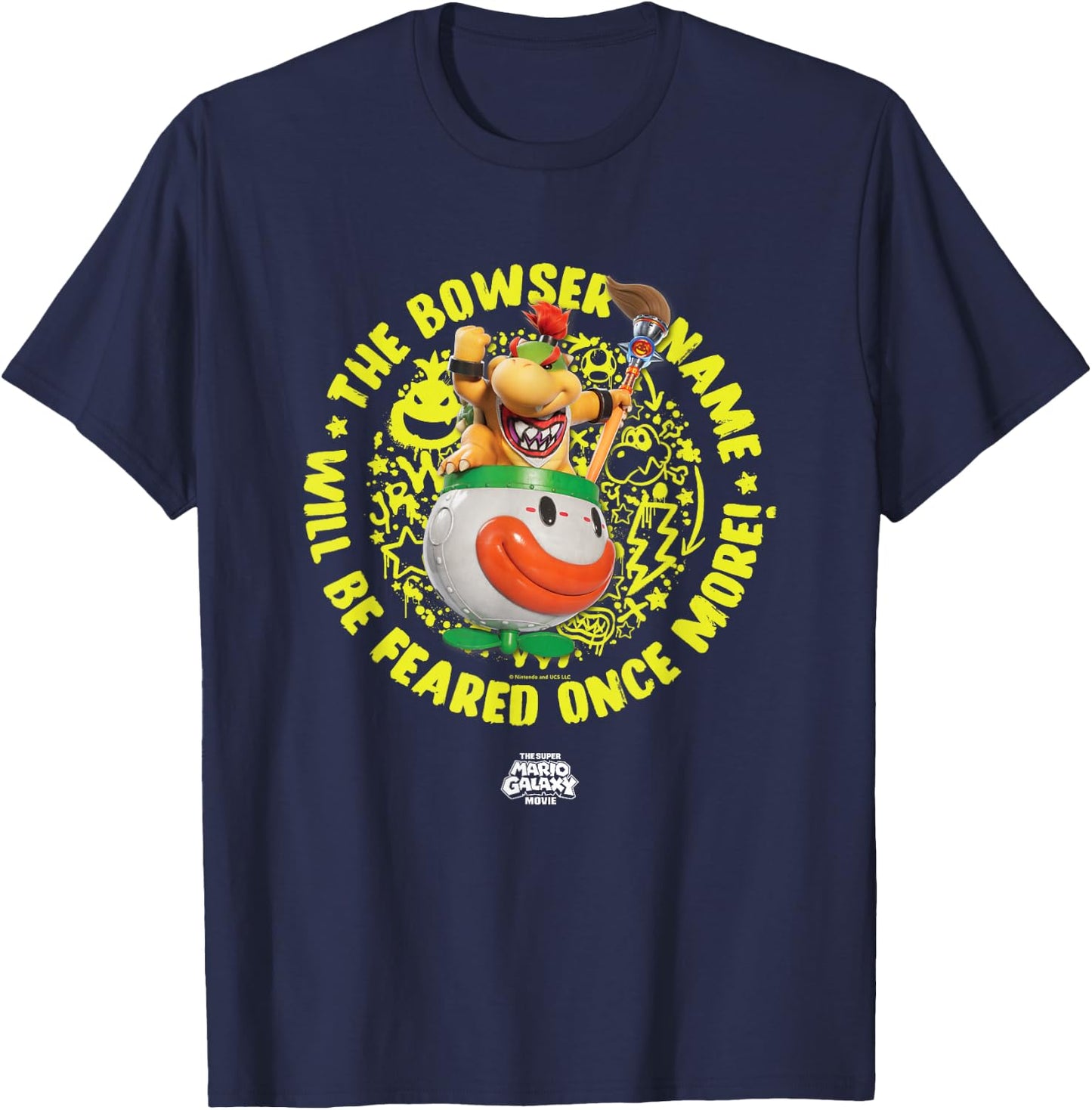 The Super Mario Galaxy Movie Bowser Jr. Feared T-Shirt - T-Shirt | Navy