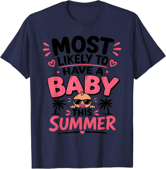 Funny Astrology Pregnancy Announcement Retro Mom-to-Be Desig T-Shirt - T-Shirt | Navy