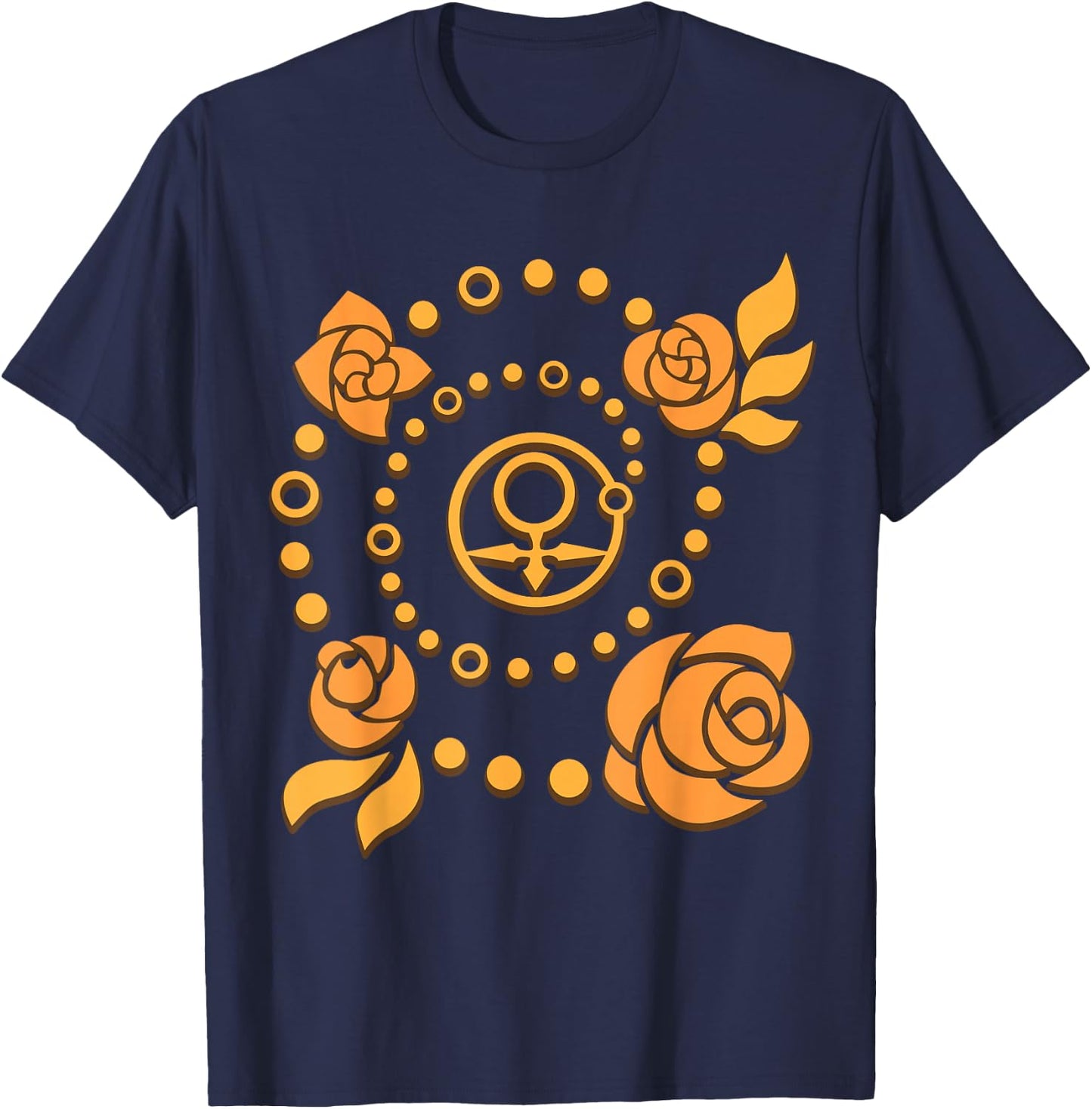 Venus Heart Charm Symbol Kawaii Anime Love Chain Design T-Shirt - T-Shirt | Navy
