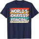 World's Okayest Principal T-Shirt - T-Shirt | Navy