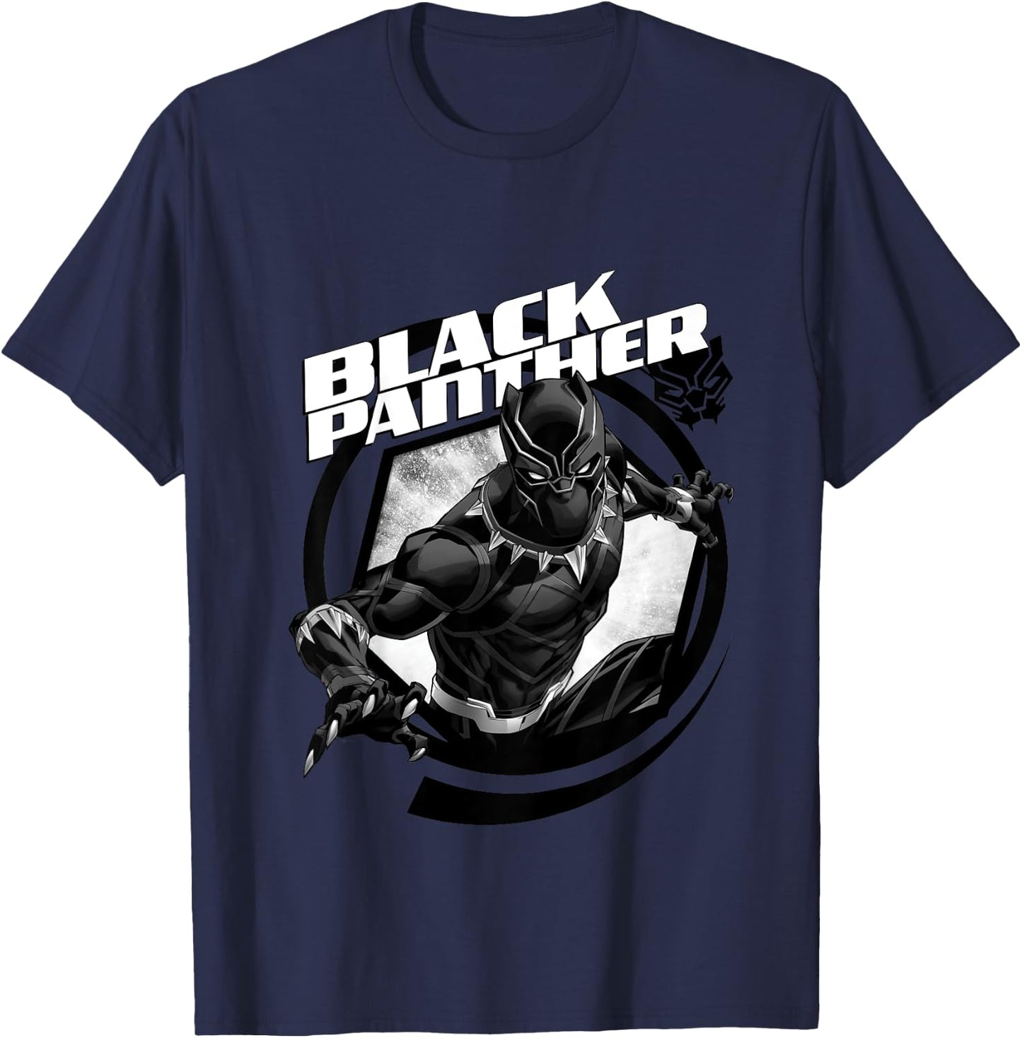Kids Avengers Black Panther Hexagon , Black, 2 T-Shirt - T-Shirt | Navy