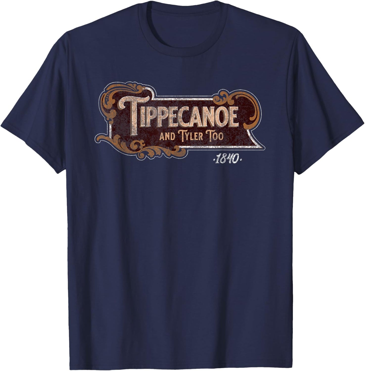 Tippecanoe And Tyler Too American History Harrison T-Shirt - T-Shirt | Navy