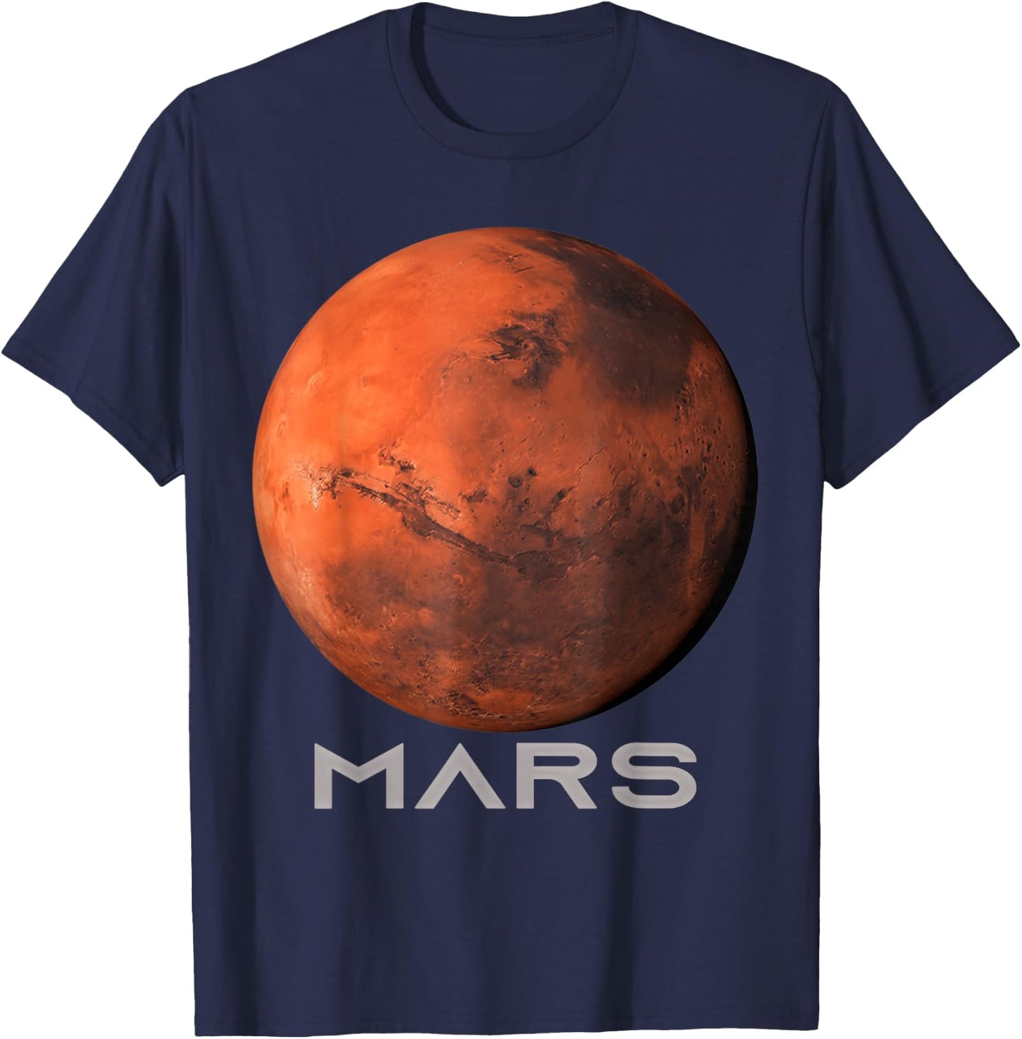 Mars Planet Shirt, Solar System Planet , Men, Children, , black T-Shirt - T-Shirt | Navy