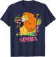 Disney The Lion King Retro '90s Couples Matching Her Simba , black T-Shirt - T-Shirt | Navy
