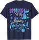Brother Of The Birthday Mermaid Bday Party Mermaid T-Shirt - T-Shirt | Navy