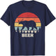 Retro Bear Deer Shirt Animal Lover Gifts Funny Beer Vintage T-Shirt - T-Shirt | Navy
