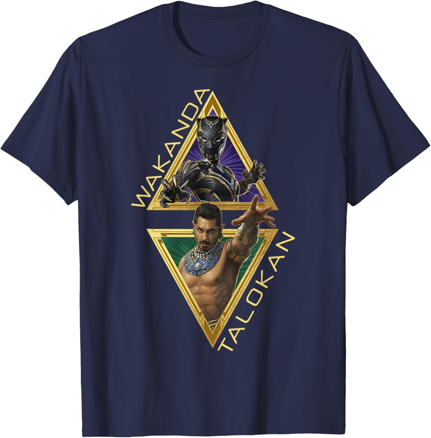 Marvel Black Panther: Wakanda Forever Wakanda vs Talokan T-Shirt - T-Shirt | Navy