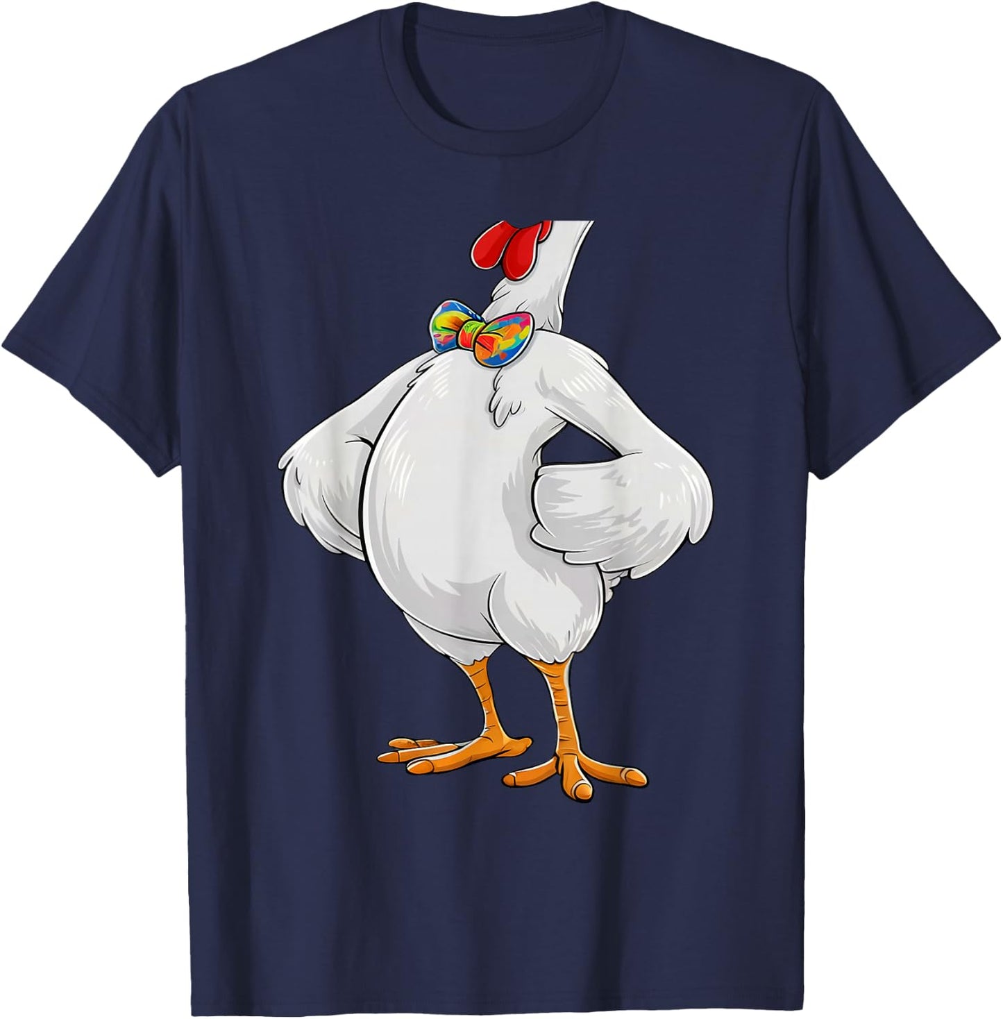 Chicken Costume Body Funny Farm Animal Farming Halloween T-Shirt - T-Shirt | Navy