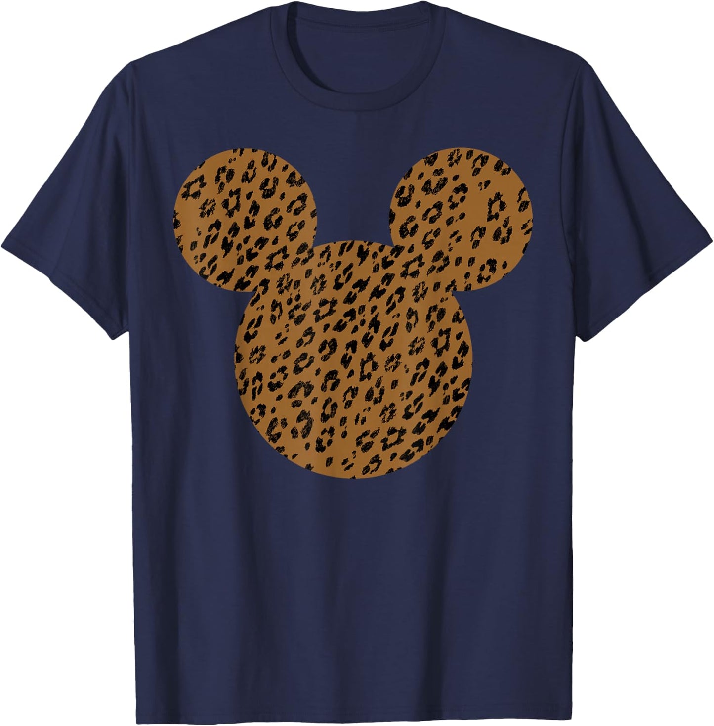 Disney Mickey and Friends Mickey Mouse Cheetah Print Small T-Shirt - T-Shirt | Navy