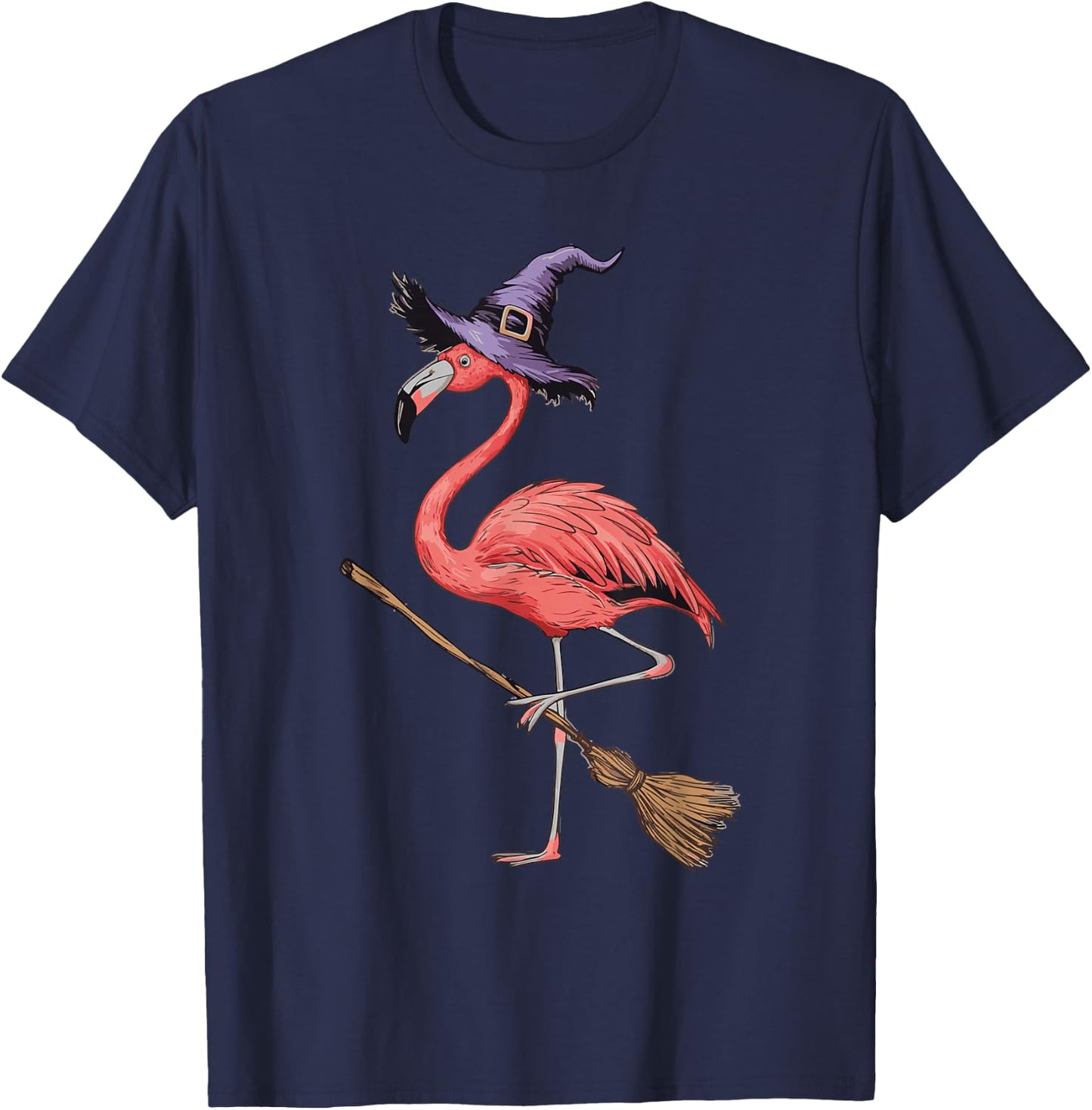 Flamingo Witch T-Shirt - T-Shirt | Navy