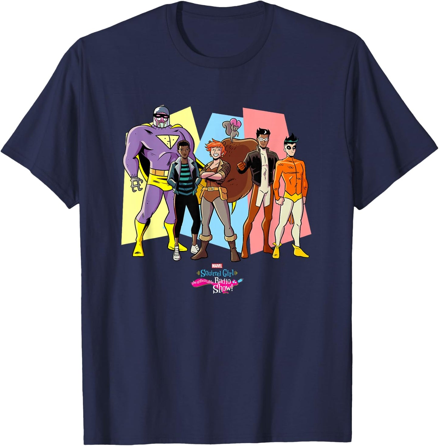 Marvel Squirrel Girl the Unbeatable Radio Show T-Shirt - T-Shirt | Navy