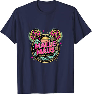 Malle Maus - Frauen Party Mallorca Outfit T-Shirt - T-Shirt | Navy