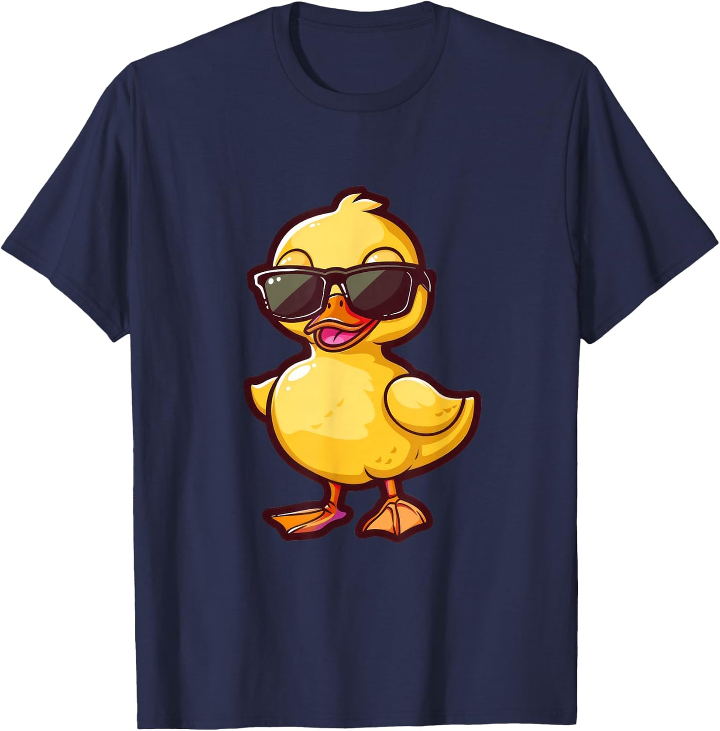 Funny Duck Sunglasses T-Shirt - T-Shirt | Navy