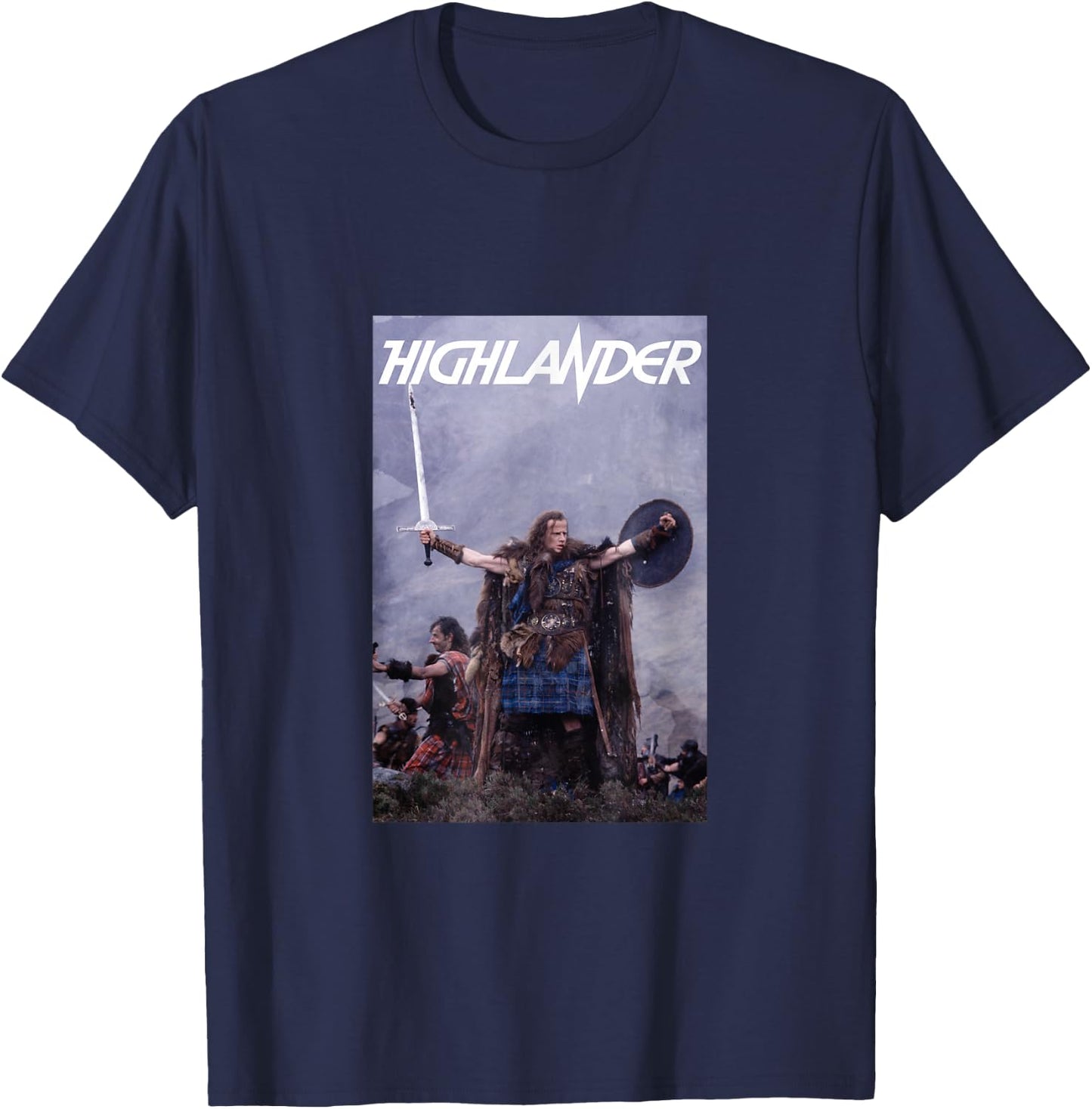 Highlander 1986 Connor MacLeod T-Shirt - T-Shirt | Navy