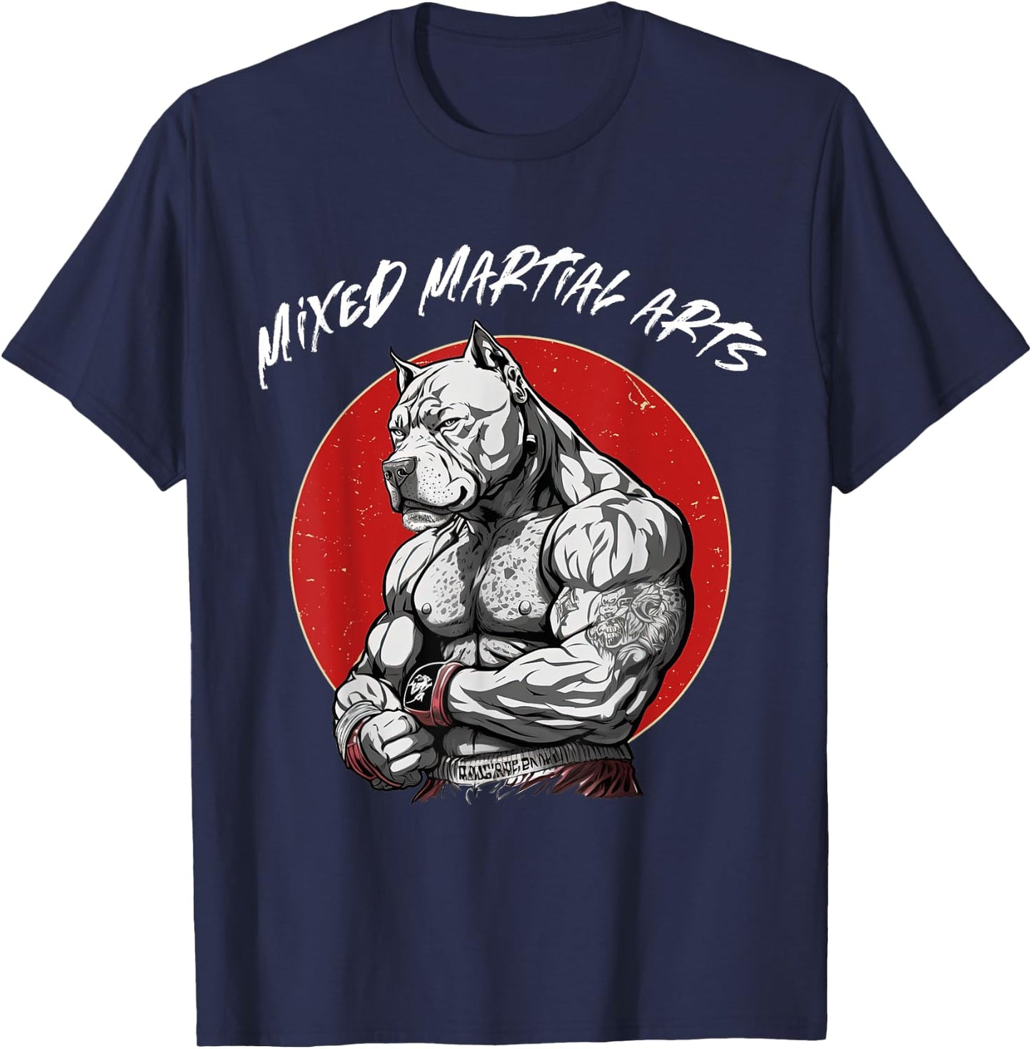 Mixed Martial Arts - Cage Fighter Free Fighting T-Shirt - T-Shirt | Navy