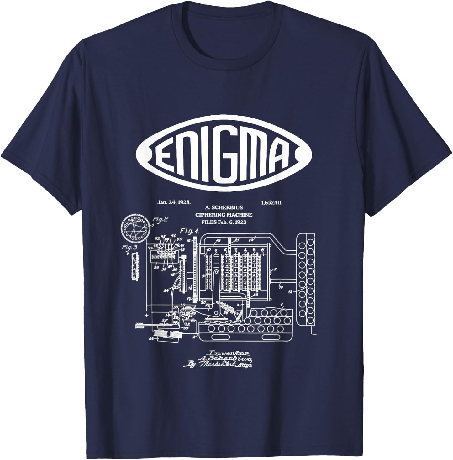 Enigma: the Invention of Enigma T-Shirt - T-Shirt | Navy