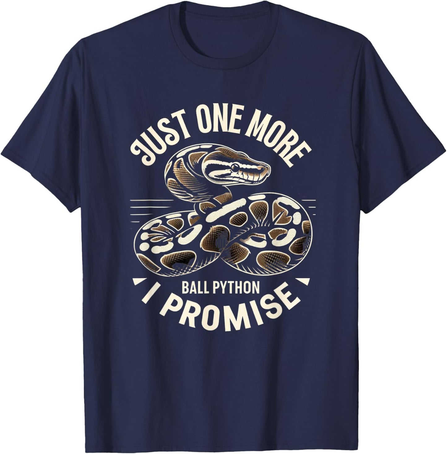 Ball Python Shirt Snake Reptile Herpetology Ball Python T-Shirt - T-Shirt | Navy