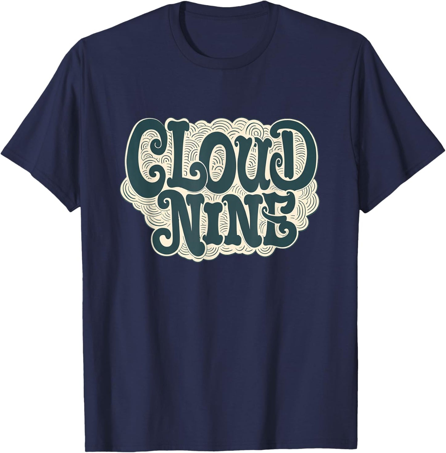 Pretty Cloud nine Costume for Adults and Kids T-Shirt - T-Shirt | Navy