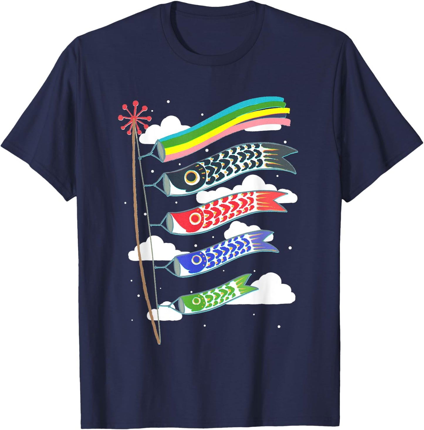 Koinobori, japanese koi kite T-Shirt - T-Shirt | Navy