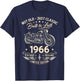 60. Geburtstag Mann Geschenk Motorrad Motorradfahrer 1966 T-Shirt - T-Shirt | Navy
