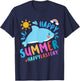 Summer Happy Last Day of School Student Kids Dolphin Orca T-Shirt - T-Shirt | Navy