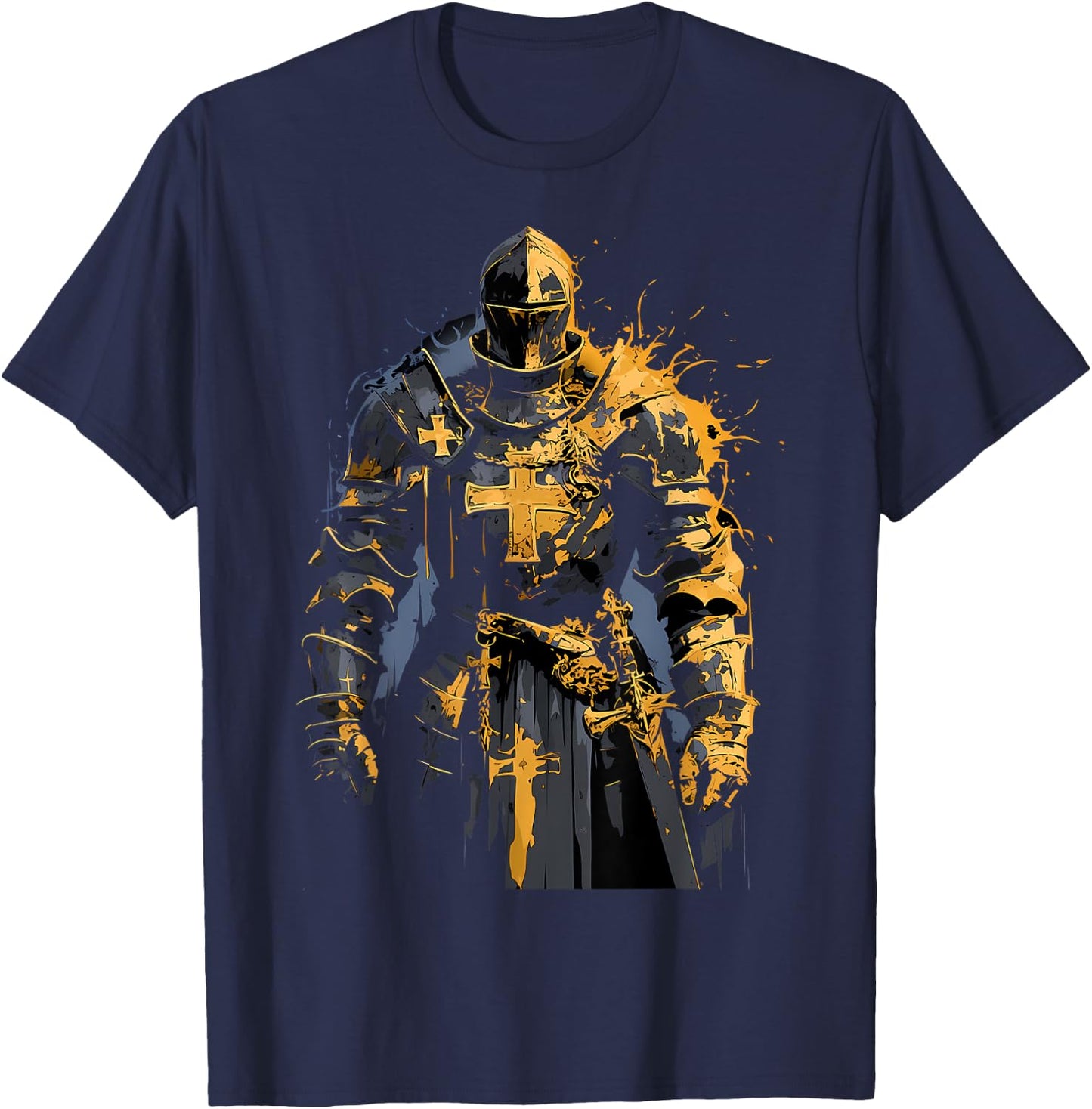 Hospitaller knight Medieval knight Templar knight T-Shirt - T-Shirt | Navy