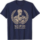 Agema Apparel -Adults Roman History , Black, Small, Short Sleeve, Classic Fit, , Polyester 100% T-Shirt - T-Shirt | Navy