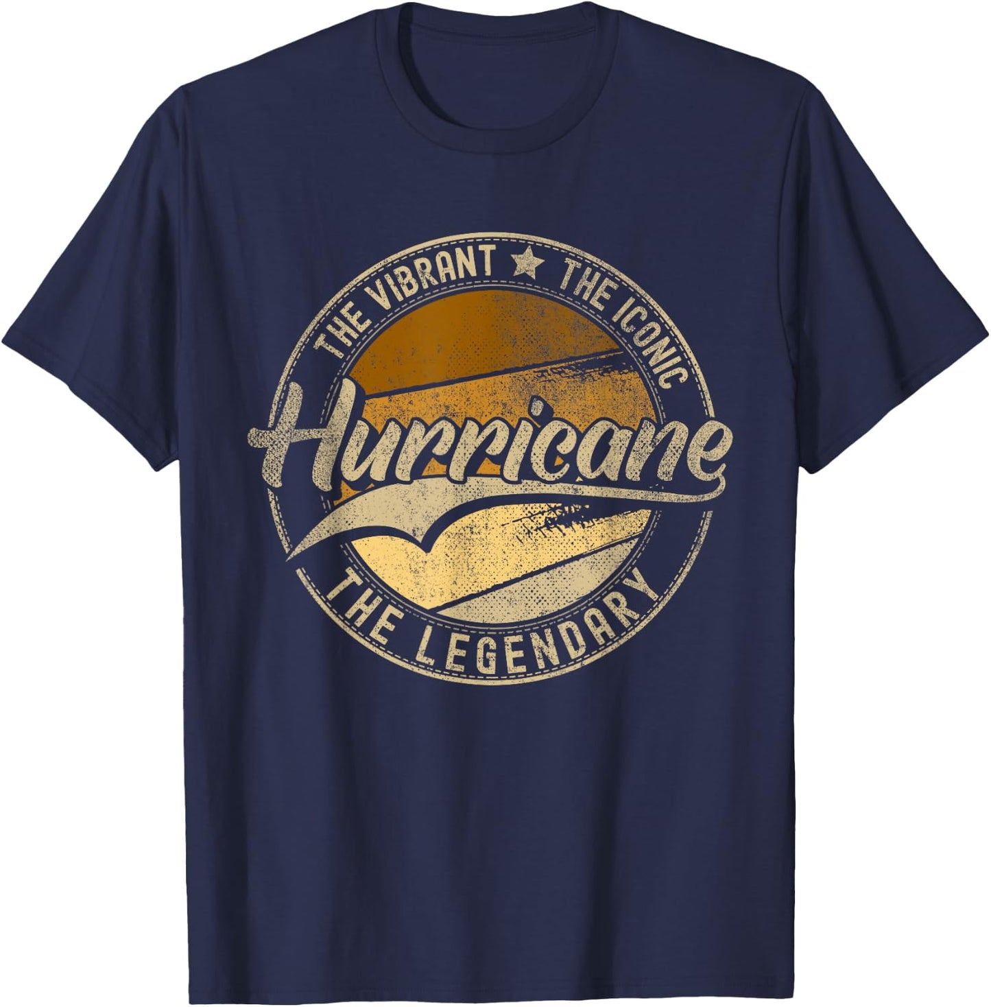 Hurricane UT | Utah | Vintage Distressed T-Shirt - T-Shirt | Navy