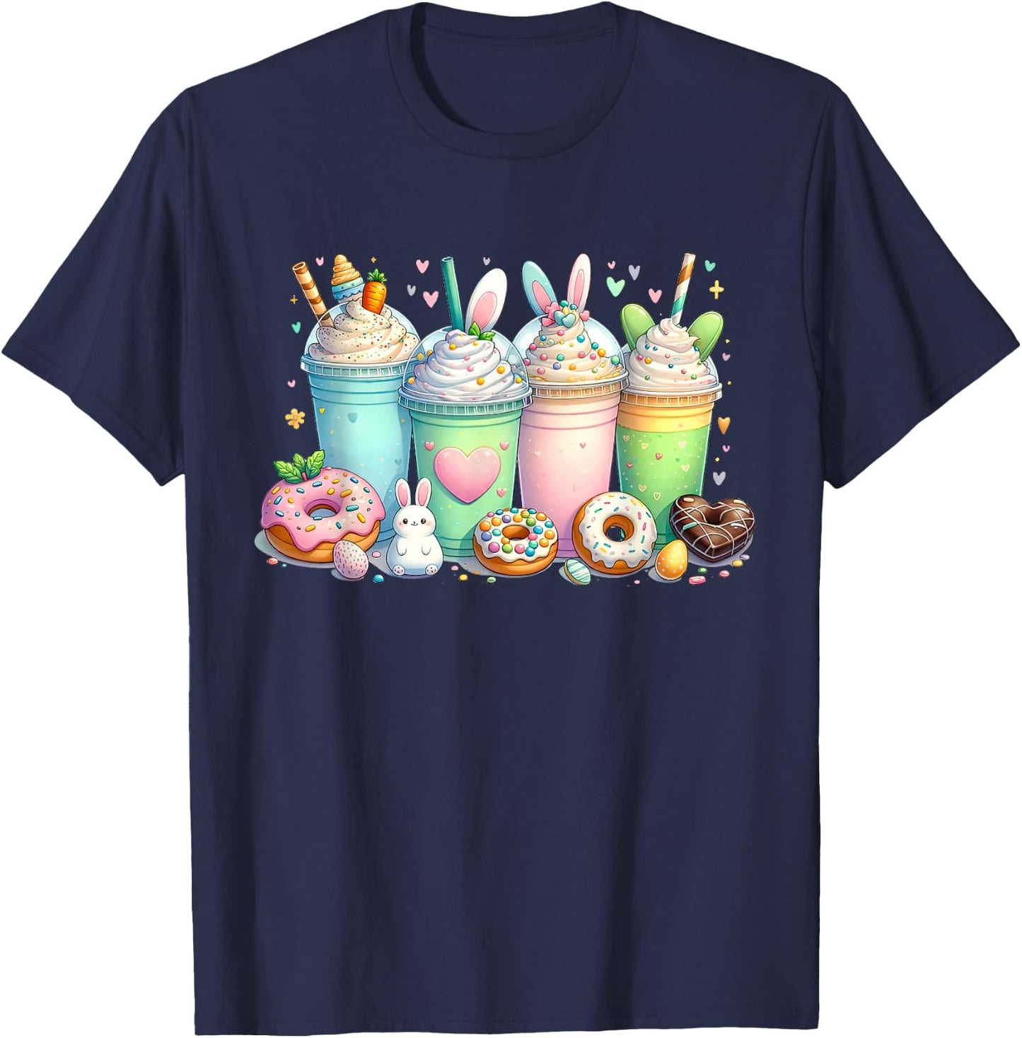 Easter Coffee Cups, Some Bunny Needs Coffee, Funny Easter T-Shirt - T-Shirt | Navy