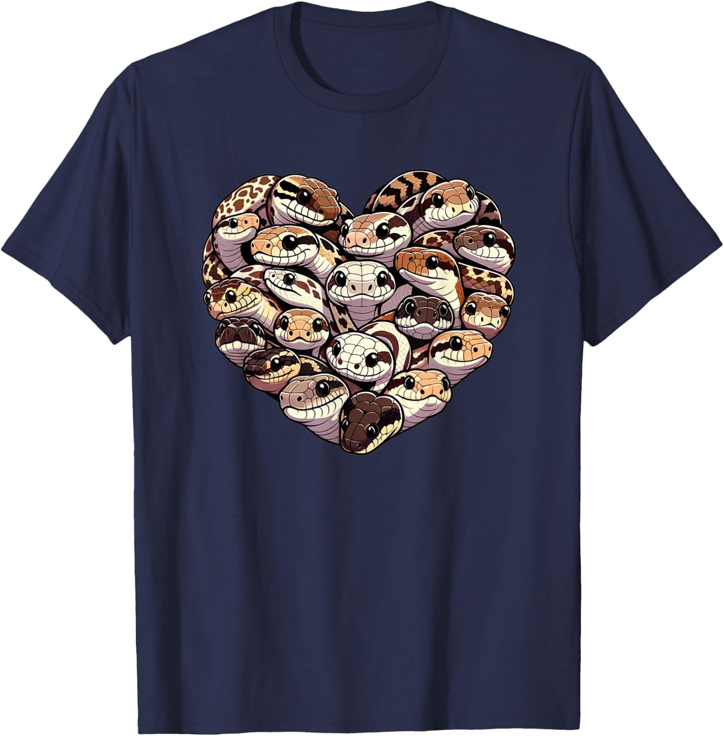 Hognose Snake Lover Puff Adder Snakes T-Shirt - T-Shirt | Navy