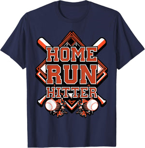 Black and orange baseball t shirt for boy men mom youth T-Shirt - T-Shirt | Navy