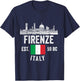Souvenirs from firenze italy with Italian Flag Florence Men T-Shirt - T-Shirt | Navy