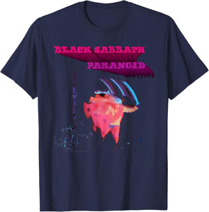 Black Sabbath Official Paranoid Motion Trails , black T-Shirt - T-Shirt | Navy